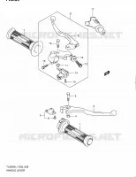 ENSEMBLE LEVIERS   POIGNEES pour Suzuki TU 250 2011