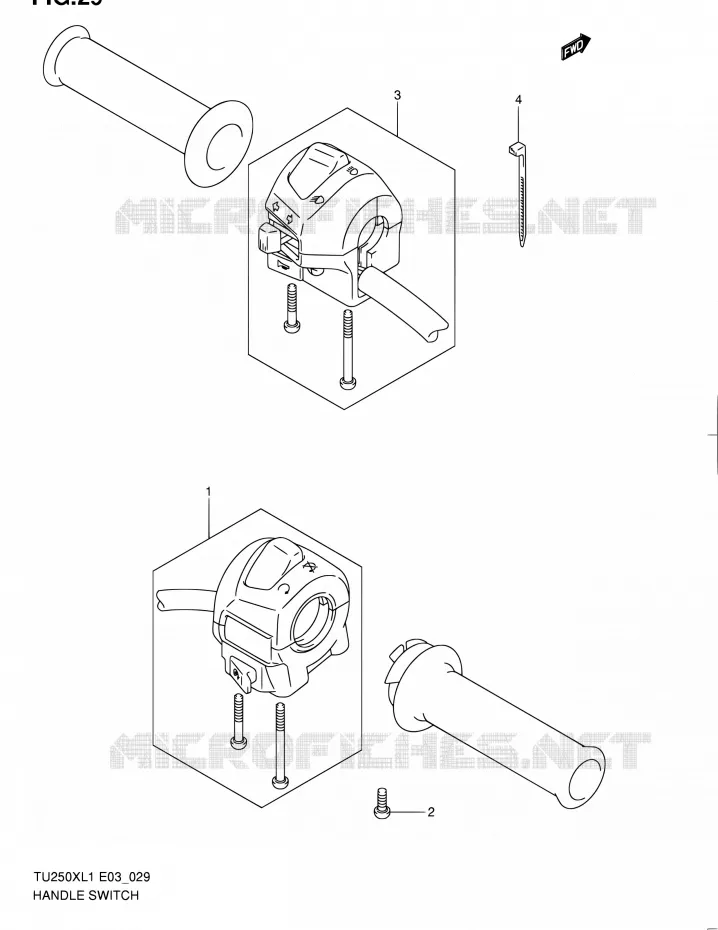 COMMODOS Suzuki MOTO 250 TU 2011  TU250X L1 (E03,E33)