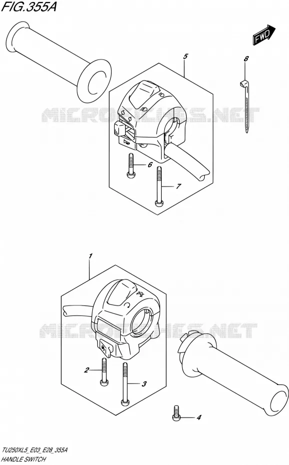 COMMODOS Suzuki MOTO 250 TU 1992  TU250X L5 (E03,E28,E33)