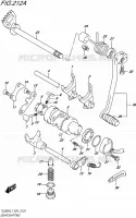 ENSEMBLE SELECTEUR DE VITESSES pour Suzuki TU 250 2017