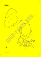 PARE BRISE (MODEL RACING P19) pour Suzuki BURGMAN 125 2011