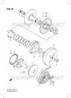 TRANSMISSION (1) pour Suzuki BURGMAN 125 2012