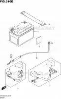 BATTERIE (UH125L6 P53) pour Suzuki BURGMAN 125 2016
