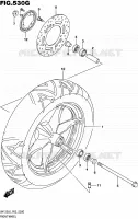ROUE AVANT (UH125AL6 P53) pour Suzuki BURGMAN 125 2016