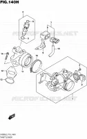 CORPS DE PAPILLON (UH200AL5 P53) pour Suzuki BURGMAN 200 2005