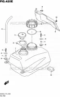 RESERVOIR D'ESSENCE (UH200AL5 P04) pour Suzuki BURGMAN 200 2005