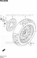 ROUE ARRIERE (UH200L5 P19) pour Suzuki BURGMAN 200 2005