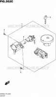 KIT SERRURE (UH200AL6 P04) pour Suzuki BURGMAN 200 2016