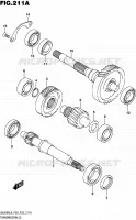 TRANSMISSION (2) pour Suzuki BURGMAN 200 2016