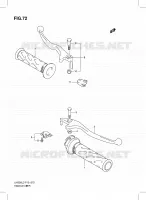 ENSEMBLE LEVIERS   POIGNEES pour Suzuki BURGMAN 200 2013
