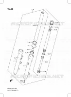 FOURCHE (UH200L3 P19) pour Suzuki BURGMAN 200 2013