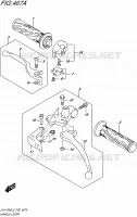 ENSEMBLE LEVIERS   POIGNEES pour Suzuki ADDRESS 110 2015