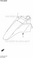 GARDE BOUE AVANT pour Suzuki ADDRESS 110 2016