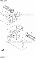 ENSEMBLE LEVIERS   POIGNEES pour Suzuki ADDRESS 110 2016