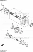 TRANSMISSION (2) pour Suzuki ADDRESS 110 2016