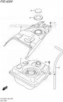 RESERVOIR D'ESSENCE pour Suzuki ADDRESS 110 2015