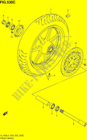 ROUE AVANT (VL1500BL4 E03) pour Suzuki BOULEVARD 1500 2014