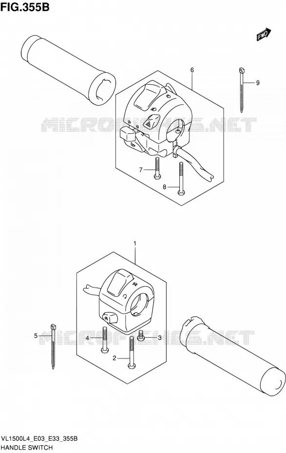 COMMODOS (VL1500L4 E33) Suzuki MOTO 1500 BOULEVARD 2014  VL1500 L4/VL1500B L4 (E03,E28,E33)