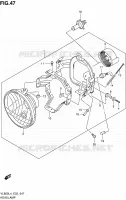 PHARE (VL800UEL4 E19) pour Suzuki INTRUDER 800 2014