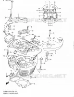 CULASSE ARRIERE (VL800CL1 E28) pour Suzuki VOLUSIA 800 2011
