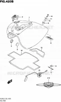 RESERVOIR D'ESSENCE (VL800L5 E19) pour Suzuki INTRUDER 800 2015