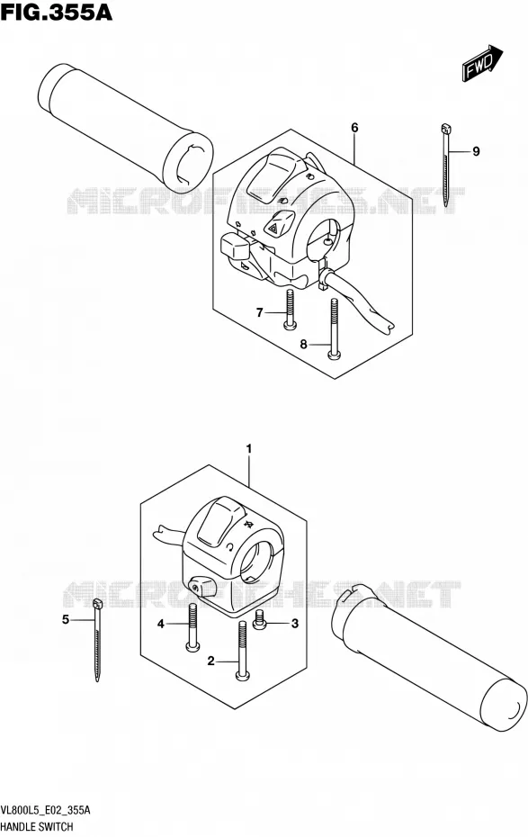 COMMODOS (VL800L5 E02) Suzuki MOTO 800 INTRUDER 2015  VL800 L5 (E02)