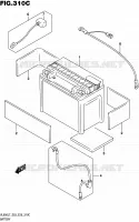 BATTERIE (VL800L7 E33) pour Suzuki BOULEVARD 800 2017