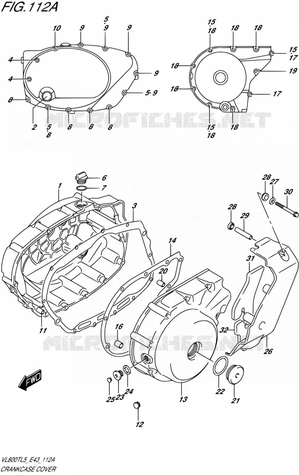 CARTER Suzuki MOTO 800 BOULEVARD 2015  VL800T L5 (E43)
