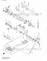 ENSEMBLE SELECTEUR DE VITESSES pour Suzuki INTRUDER 1800 2011