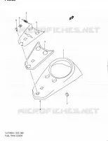 RESERVOIR D'ESSENCE   COUVERCLES (VLR1800UFL1 E19) pour Suzuki INTRUDER 1800 2011