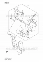 ETRIER DE FREIN AVANT pour Suzuki BOULEVARD 1500 2010