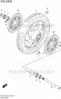 ROUE AVANT pour Suzuki BOULEVARD 1500 2017