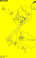 ENSEMBLE LEVIERS   POIGNEES (VZR1800BZL5 E19) pour Suzuki INTRUDER 1800 2015