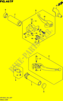 ENSEMBLE LEVIERS   POIGNEES (VZR1800BZUFL5 E19) pour Suzuki INTRUDER 1800 2015