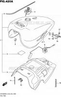 RESERVOIR D'ESSENCE (VZR1800BZL5 E28) pour Suzuki MARAUDER 1800 2015