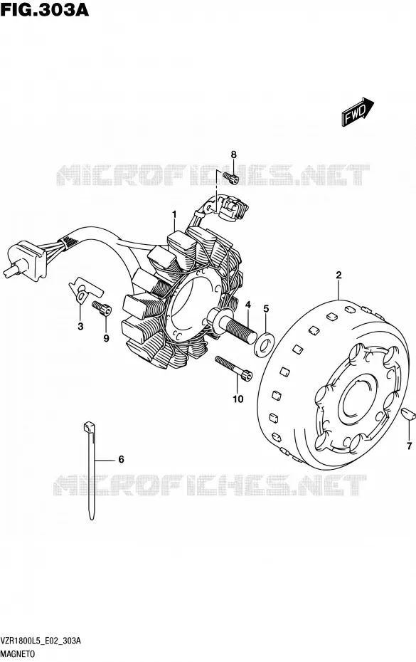 ALLUMAGE ROTOR - STATOR Suzuki MOTO 1800 INTRUDER 2015  VZR1800BZ L5 (E19)