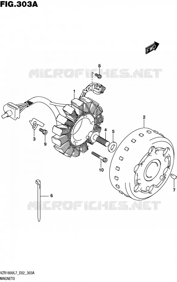 ALLUMAGE ROTOR - STATOR Suzuki MOTO 1800 INTRUDER 2017  VZR1800BZ L7 (E02)