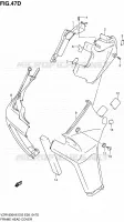 COUVERCLES DE CADRE AVANT (VZR1800L0) pour Suzuki INTRUDER 1800 2010
