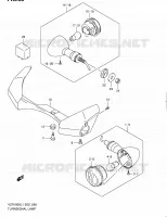 CLIGNOTANTS (VZR1800L1 E19) pour Suzuki INTRUDER 1800 2011