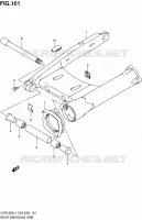 BRAS OSCILLANT ARRIERE pour Suzuki INTRUDER 1800 2011