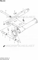 BRAS OSCILLANT ARRIERE pour Suzuki INTRUDER 1800 2011