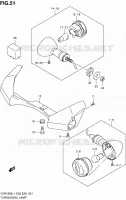 CLIGNOTANTS (VZR1800ZL1 E03) pour Suzuki INTRUDER 1800 2011