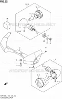 CLIGNOTANTS (VZR1800ZL1 E28) pour Suzuki INTRUDER 1800 2011