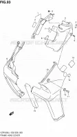 COUVERCLES DE CADRE AVANT (VZR1800L1 E03) pour Suzuki INTRUDER 1800 2011