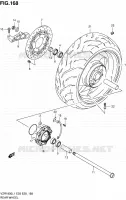 ROUE ARRIERE (VZR1800L1 E03) pour Suzuki INTRUDER 1800 2011