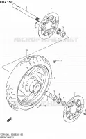 ROUE AVANT (VZR1800ZL1 E03) pour Suzuki INTRUDER 1800 2011