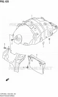 SUPPORT GARDE BOUE ARRIERE pour Suzuki INTRUDER 1800 2011