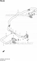 SYSTÈME DE RECYCLAGE GAZ D'ECHAPPEMENT pour Suzuki INTRUDER 1800 2011