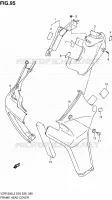 COUVERCLES DE CADRE AVANT (VZR1800L2 E33) pour Suzuki INTRUDER 1800 2012