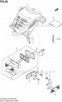ENSEMBLE FEU ARRIERE (VZR1800L2 E33) pour Suzuki INTRUDER 1800 2012